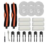 CashMuch Kit d'accessoires de rechange pour robot Xiaomi S40 pour Pro Ov71Gl, 2 brosses principales, 6 brosses latérales, 6 filtres, 6 tampons de vadrouille avec outils de nettoyage pour robot