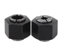 CashMuch Kit de 2 pinces de défonceuse avec tailles de 6,35 mm et 12 mm, compatible avec Dewalt 2610906283 2610906284 2610906287 Dw621 Dw616 Dw618