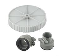 CashMuch Kit de cache-pompe à sable avec adaptateurs de type B pour Summer Wave SFX1000 SFX1500 en plastique à circulation améliorée Gris Noir 1 ensemble