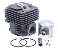 CashMuch Kit de cylindre de piston 47 mm avec anneaux compatibles avec les pièces de scie à hacher TS350 TS360 08 08S