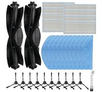 CashMuch Kit de pièces de rechange pour aspirateur robot Laresar Mars01 avec balai, comprend une brosse principale, des brosses latérales, des filtres HEPA et des serpillères, ensemble d'accessoires