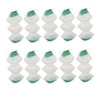 CashMuch Lot de 10 abat-jours pour lanterne pliante à trois couches Coleman en maille de luminosité pour lampes à gaz kérosène de camping Vert (clip en acier)