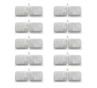 CashMuch Lot de 10 filtres de rechange en coton pour distributeur d'eau de compagnie, charbon actif + filtre en coton, blanc, 12 x 5,5 cm