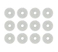 CashMuch Lot de 12 serpillères en microfibre pour Ecovacs pour Deebot T30C, Omni pour T30 Pro T50 Max, chiffons de rechange en chenille et éponge pour aspirateur robot, nettoyage humide efficace