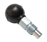 CashMuch Lot de 2 boutons de réglage pour vélo d'appartement avec ressort, filetage 12 x 1,0 mm, métal et plastique noir pour équipement de fitness