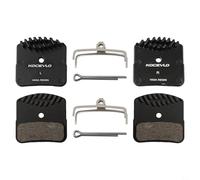 CashMuch Lot de 2 paires de plaquettes de frein à disque à 4 pistons pour vélo hybride en résine/métal pour M8120/M7120/M6120/Saint/ZEE Series