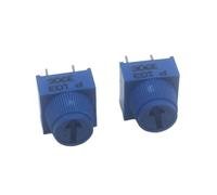 CashMuch Lot de 20 potentiomètres de garniture 1K 10K 50K 100K Ohm avec bouton bleu résistances variables pour projets Arduino