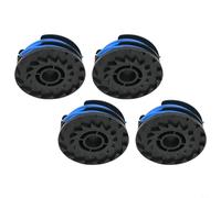 CashMuch Lot de 4 bobines avec couvercle pour débroussailleuse électrique Harbor Bauer 20115E-B en nylon robuste pour tâches de coupe extérieures, ligne ronde de 1,65 mm, 8,2 m (bobine x 4)
