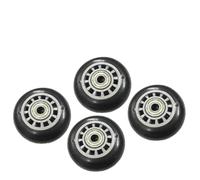 CashMuch Lot de 4 poulies de roue en caoutchouc pour équipement de fitness, 69,88 mm de diamètre, rouleau de rechange, noir