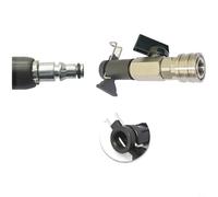CashMuch Lot de 5 buses de nettoyeur haute pression pour Karcher Bosch Nilfisk en acier inoxydable 6,35 mm à connexion rapide 2320 psi Équipement de jardin (C)