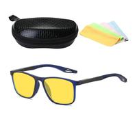 CashMuch Lunettes de conduite avec lumière bleue et amélioration de la vision nocturne pour une conduite plus sûre dans des conditions de faible luminosité