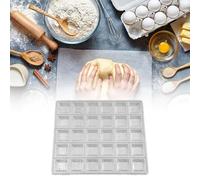 CashMuch Machine à raviolis pour tétines faites maison, presse carrée en PA avec 4 pieds antidérapants, pâte en alliage d'aluminium pour moule gadget de cuisine, compatible avec les outils de