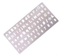 CashMuch Outil de gravure de caractères creux, plaque de tampon en acier inoxydable 304 pour un estampage et un étiquetage cohérents du métal (A)