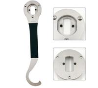 CashMuch Outil de réparation 4 en 1 pour bague de verrouillage de vélo et pédalier en acier inoxydable pour pièces d'essieu vintage, essentiel pour l'équitation en plein air et la mécanique à domicile