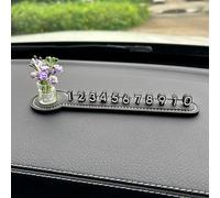 CashMuch Panneau de stationnement temporaire en silicone avec affichage du numéro de téléphone pour tableau de bord de voiture