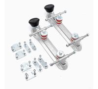 CashMuch Plaques de patins à roulettes en alliage d'aluminium, système de freinage réglable et butées élastiques pour patins personnalisés (pour taille 36-37, noir)