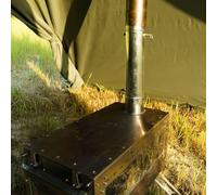 CashMuch Rallonge de cheminée pour réchaud de camping 30 cm x 6 cm avec valve réglable coupe-vent