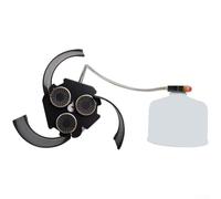 CashMuch Réchaud de camping coupe-vent 5000 W brûleur touristique pliable pour randonnée en plein air