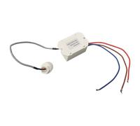 CashMuch Relais eltric à 3 fils avec détecteur de mouvement pour contrôle automatique de la lumière, détention à 360° jusqu'à 8 mètres, sensibilité et synchronisation réglables, AC 220-240 V, charge