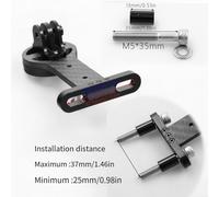 CashMuch Support d'extension en fibre de carbone pour guidon de vélo de montagne et vélo de route pour Garmin Bryton avec crochet de caméra et clip lumineux T800 (rouge)