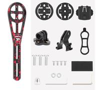 CashMuch Support pour ordinateur de vélo en alliage d'aluminium pour Garmin, Bryton, Cateye - Support d'extension avec support d'éclairage