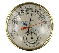 CashMuch Thermomètre hymètre pour intérieur ou extérieur, moniteur d'humidité et de température avec indicateur max min, glace + aluminium