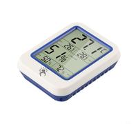 CashMuch Thermom鑤re hyom鑤re avec grand 閏ran LCD pour la surveillance de la temp閞ature int閞ieure et de l'humidit? blanc