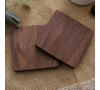 CashMuch Ustensiles de cuisine sous-verre carré en bois pour bureau restaurant 1 pièce 8,8 cm pour la maison Gadgets Heat-Ant Hotel