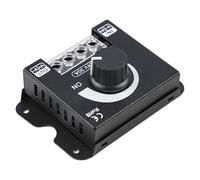 CashMuch Variateur d'intensité PWM LED 12 V-24 V 30 A avec gradation complète pour bandes lumineuses LED unicolores, noir