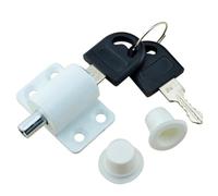 CashMuch Verrou de fenêtre et de porte coulissante en alliage d'aluminium avec clé pour la sécurité des enfants et la protection de la maison, pour la plupart des portes à charnières et coulissantes