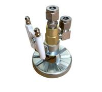 CashMuch We Oil Burner Buse Siphon Air Atomiseur Buse de pulvérisation Elte 0,5-2,0 mm en laiton et aluminium pour diesel, huile, huiles animales et végétales, entrée d'air de 6,35 mm, entrée d'huile