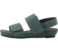 CA'SHOTT A/S Femme Casava Sandales Velcro en Cuir Plates, Vert Bouteille, 38 EU