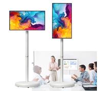 Cashwise TV Portable Intelligent de 21,5 Pouces avec Android 14, Rotation pivotante à écran Tactile Mobile, Centre de Divertissement à Domicile Tout-en-Un 4+64G