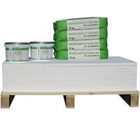 CaSi-Systems, Plaque de climatisation en silicate de calcium 30 mm, anti-moisissure, pour intérieur, cave, pièces humides, économe en énergie et isolante, kit pour 21,6 m²