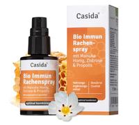 Casida Bio Immun Spray pour la gorge à la propolis avec miel de Manuka, ciste et vitamine C, spray avec véritable miel de manuka, naturel et bio 30 ml