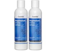 Casida - Crème de Magnésium - Lotion pure à base de crème de Chlorure de Magnésium original Zechstein - pour les soins de la peau - la qualité des pharmacies - 200 ml (Lot de 2)