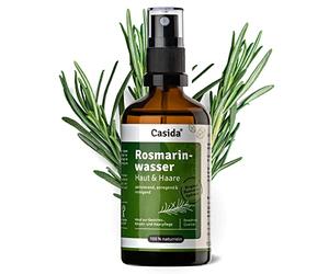 Casida® Eau de Romarin pour la peau et les cheveux - hydrolat de romarin - eau hydratante revitalisante pour les soins de la peau et des cheveux - la qualité des pharmacies - 100 ml