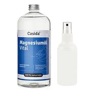 Casida - Huile de Magnésium 1000ml/1 litre + Vaporisateur - à partir du minéral Zechstein pur - la qualité des pharmacies