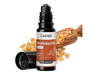 Casida Huile d'encens roll-on - Pour la tranquillité intérieure et la sérénité - Soutient la relaxation et la conscience - Huile essentielle pour le soin des arômes lors de vos déplacements - De la