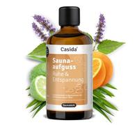 Casida Infusion de sauna calme et détente - Sauna harmonieux avec huiles essentielles 100 % naturelles - Lavande, orange, bergamote, bois de santal, encens, bois de cèdre - 100 ml