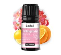 Casida Mélange de parfums Brise de printemps avec huile de géranium citron, orange et rose - Pour un sentiment de pureté et de recommencement - 5 ml - Huiles essentielles 100 % naturelles