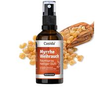 Casida Myrrhe - Parfum d'ambiance - Parfum sacré avec des huiles essentielles 100 % naturelles - Parfum d'ambiance balsamique terreux chaud et spirituel - Idéal pour la maison, la méditation, le yoga