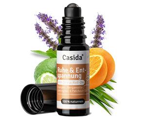 Casida® Roll-On Tranquillo - antistress pour le corps, l'esprit et l'âme - huile parfumée, huile essentielle pour l'aromathérapie à toujours prendre avec vous - la qualité des pharmacies - 10 ml