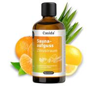 Casida Sauna Infusion Citrus - Infusion fruitée pour sauna aux huiles essentielles 100 % naturelles (mandarine, citron, citronnelle) - Sans parfums synthétiques - 100 ml