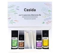 Casida® - Set pour l’entraînement olfactif - idéal pour récupérer l’odorat perdu - avec 4x huiles essentielles naturelles - la qualité des pharmacies