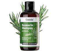 Casida Shampoing au romarin à la biotine - Shampooing à l'huile de romarin pour la croissance des cheveux - Pour cheveux clairsemés - Sans sulfates, silicones, SLS - 200 ml