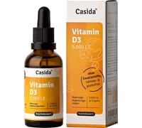 Casida Vitamine D3 gouttes Vital 5000 I.U. soutient le système immunitaire, solution de 50 ml