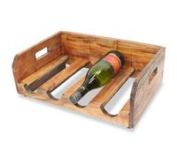 Casier À Bouteilles 4 Pcs Pour 16 Bouteilles Bois Recyclé - Vidaxl Marron