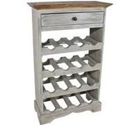 Casier à bouteilles - vidaXL - Bois massif de récupération - 55 x 23 x 85 cm - Style antique - Salle à manger