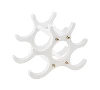 Casier À Bouteilles De Vin Porte-vin en bois blanc porte-vin titulaires de vin affichage de cuisine d'affichage de l'organisateur barre de stockage de barre de rangement peut contenir 6 porte-vins de